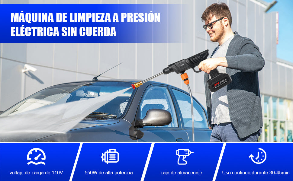 HIDROLAVADORA PORTATIL 1 BATERIA (48V)