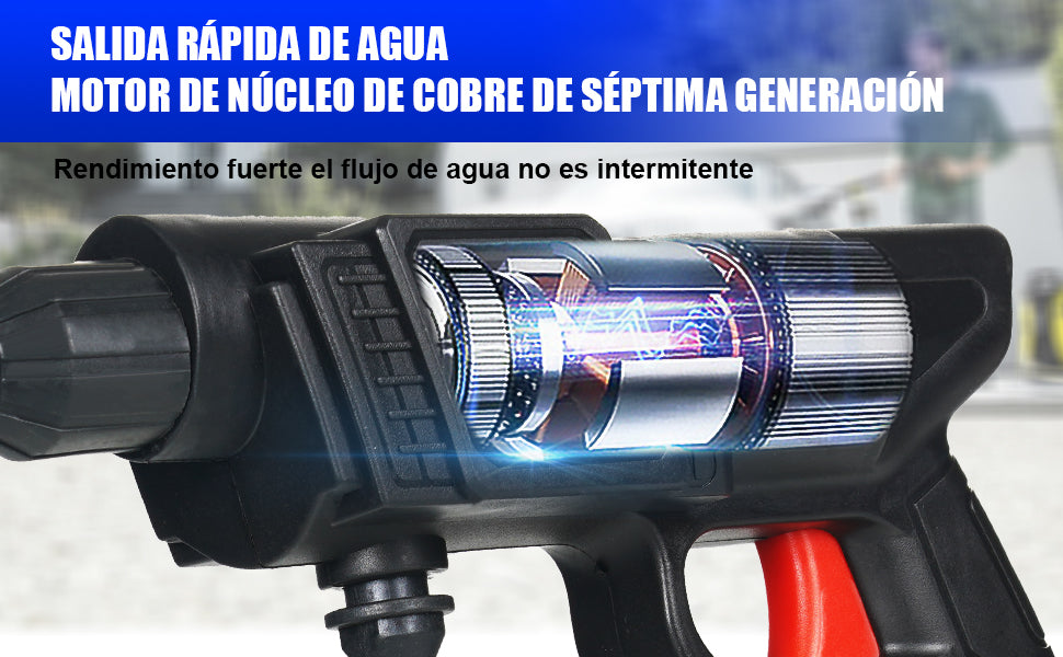 HIDROLAVADORA (2) BATERIAS 48V + SOPORTE CELULAR