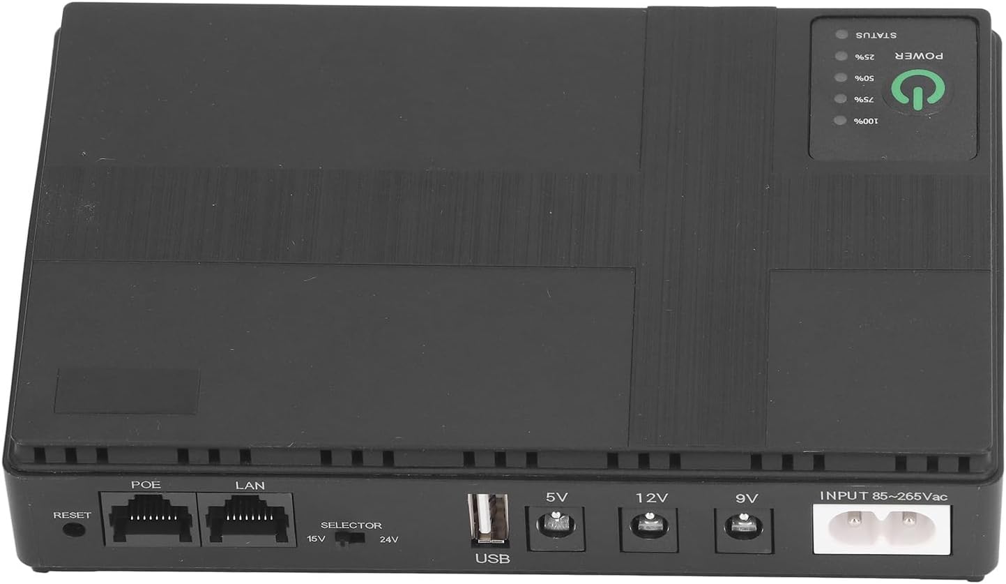 Mini UPS ⚡ PowerLink 15000 — UPS portátil para routers, cámaras y módems