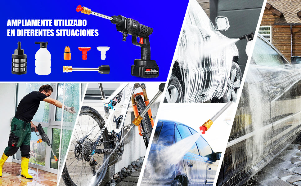 HIDROLAVADORA (2) BATERIAS 48V + SOPORTE CELULAR