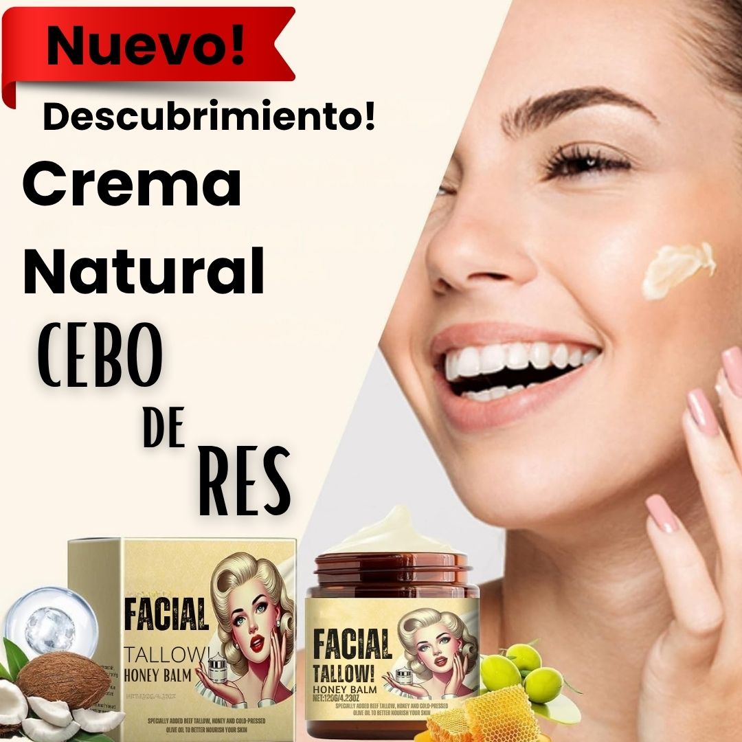 🌿 Combo 2 Cremas Facial Tallow + Masajeador Reafirmante