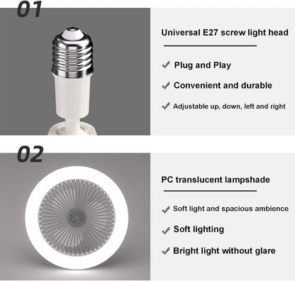 ABANICO CON LED Y AROMATIZANTE MULTIFUNCIONAL