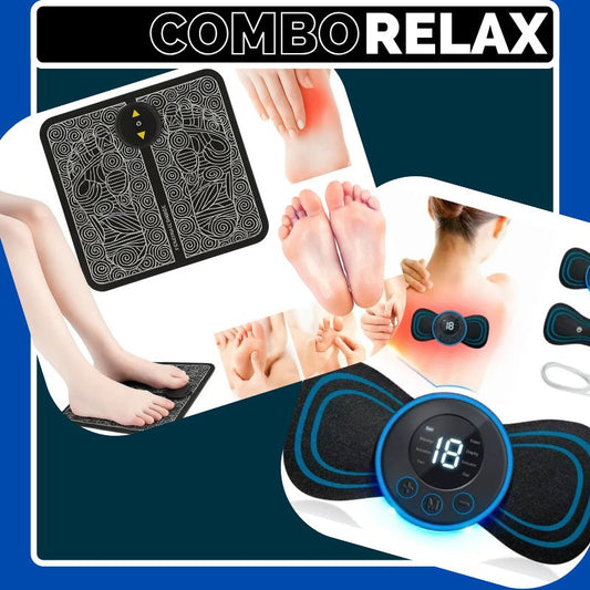 Combo Relax Max — Masajeador de Pies + Masajeador de Cuello “Mariposa”